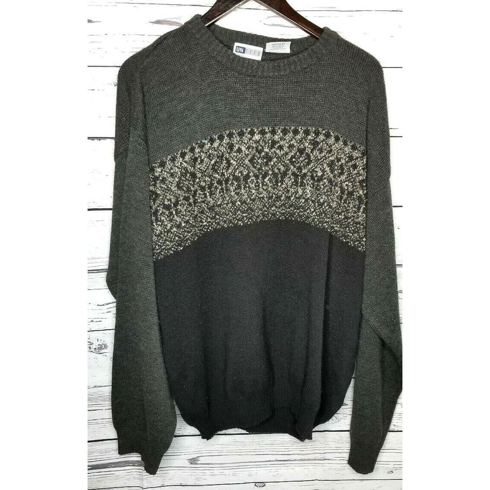 UNTIED SweaterAcrylic Multi Toned Soft Print